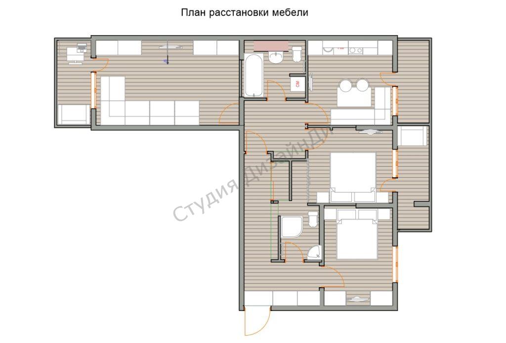 план расстановки мебели